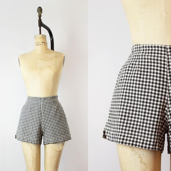 *SOLD* French Dressing high rise micro-gingham shorts - Picture 9 of 11